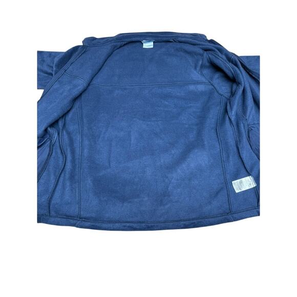 NWT!! "COLUMBIA" Men's Navy Blue Zip Up Fleece SZ L Lightweight MSRP-65.00 - Picture 3 of 9
